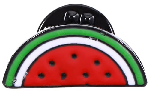Amosfun Broche Pastèque Palestine Fruits Hawaïens Pastèque Broche Palestine Broche Pastèque Broche Broche Pastèque Épinglette Épingle Broche Badge Broche Bijoux, M, Simili cuir, No Gemstone