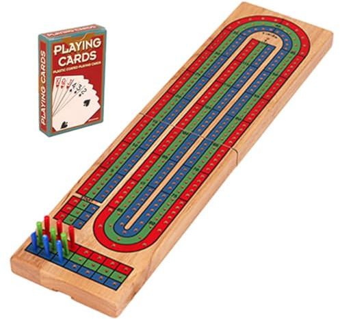ADOCARN Cribbage Brettspiel Tragbares Reisezubehör Robustes Punktespielbrett Für Familie Und Freunde Kompakt Und Verschleißfest Gesellschaftsspiel Für Unterwegs