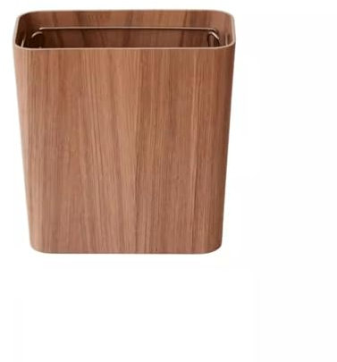 CJHFR472SG Cubo Basura Cocina Retro Chino de Madera Sala de Estar Cubo de Basura Simple hogar Cubo Basura for baño Cesta de Papel higiénico Grande con Tapa Papelera Baño(Pequeño)