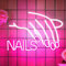 Nails Neon Sign, LED Pink Neon Lights for Wall Decor, Dimmable Light Up Sign with USB Powered for Nail Spa Salon Beauty Room Bedroom Shop Living Room