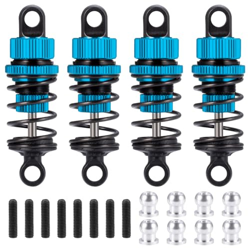 ZuoLan RC Auto Stoßdämpfer 52mm Oil Absorber Dämpfer for Tamiya M03 M04 M05 M06 1/10 RC Touring Car Upgrade Parts (Blau)
