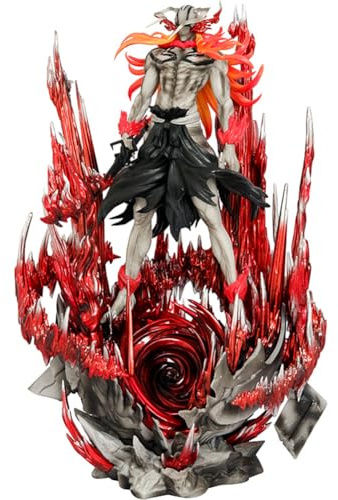 Hohle Ichigo Figur Groß 32 cm Deluxe Basis Ver. Horned Ichigo Schlacht Action Figur Große Statue Anime Sammlermodell Ornament Geschenke