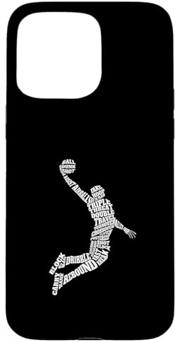 Basketball Typography - Basketballspieler Basketball Hülle für iPhone 15 Pro Max