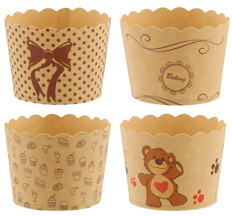 200 Piezas Moldes de Papel para Muffins, Magdalena Láminas MetáLicas para Cupcakes, Tazas de Papels de Pastel a Prueba de Grasa Papel Magdalenas para Hornear, Postres, Festas, Cumpleaños y Bodas