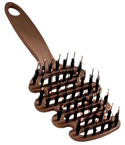 Glättende Haarbürste – Antistatisches Borsten-Massagegerät für | Borstenbürste mit bequemem Griff, entwirrt, reduziert Frizz, perfekt für Salon, Reisen, Hochzeit, Spa, Party, Urlaub, Alltag