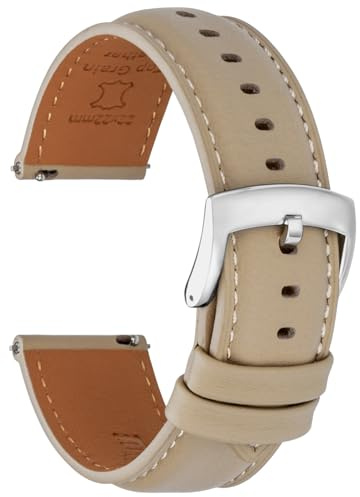 CORROPELLE Leder Uhrenarmbänder Weich Nappaleder Armband Schnellverschluss für Herren Damen, Eleganten Ersatz Uhrenarmband 18mm 19mm 20mm 21mm 22mm für Uhren & Smartwatch