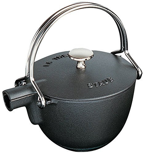 Staub Teiera rotonda da 1 Quart, colore: nero