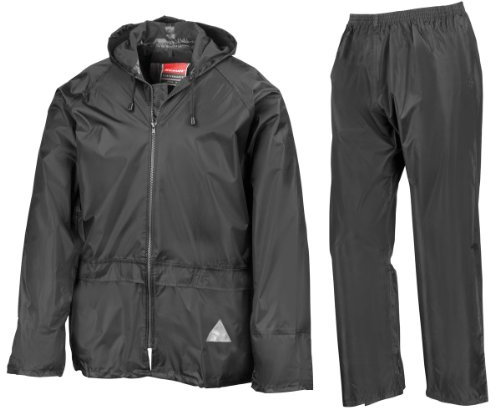 Ergebnis Heavyweight wasserdichte Jacke / Hosenanzug Schwarz M