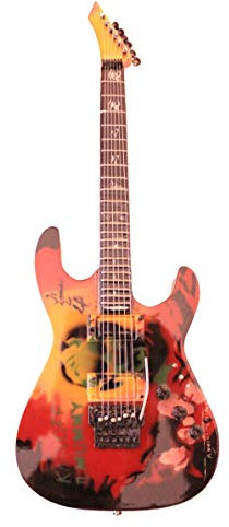 Shoponica Kirk Hammett Mummy Metallica James Hatfield Wooden Miniature Guitar