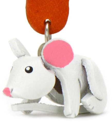 MONKIMAU Schlüsselanhänger Maus Figur aus Leder
