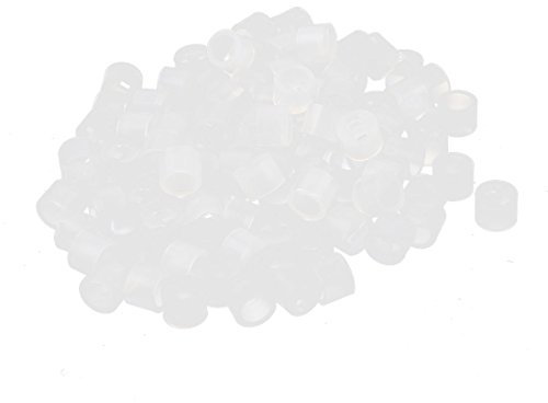 sourcing map 100PCS Nylon Zylinder LED Spacer Halter Support 3mm x 3mm klar de