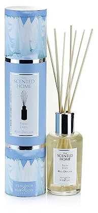 Ashleigh & Burwood Reed Diffuser Air Freshener for Home | Fresh Linen Fragrance Oil Diffuser | Lasts up to 3 Months | 150ml