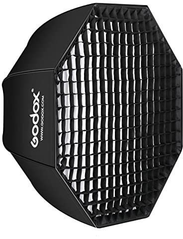 Godox SB-UE 47/120cm ombrello ottagonale Softbox Reflector con griglia a nido d'ape per flash Speedlight (attacco Bowens)