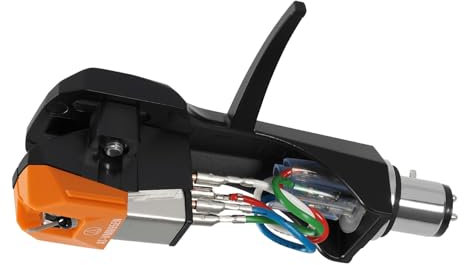 Audio Technica AT-VM95EN/H Headshell/Dual Moving Magnet Cartridge (negro/naranja)