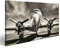 islandburner, Bild auf Leinwand Retro-Flugzeug - Leinwand Bild in verschiedenen Formaten für Wohnzimmer, Schlafzimmer oder Küche - Leinwandbilder, Wandbilder, Wand-Bilder Poster