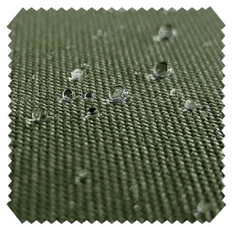 novely® ARAGON WASSERABWEISEND UV+ - Premium Outdoor-Stoff - Lichtechter Möbelstoff - Polsterstoff in Baumwoll-Optik für Gartenmöbel - Pflegeleichte Meterware 1lfm Farbe: 26 Olivgrün
