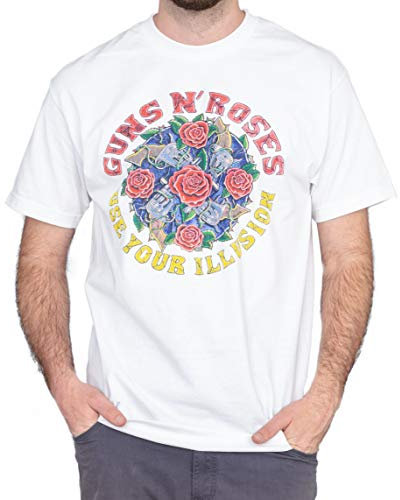 Guns n' Roses Use Your Illusion T-shirt blanc pour adulte, blanc, Taille M