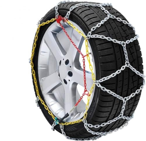 AREARICAMBI Schneeketten 255/35 R19, 9 mm, Kohlenstoffstahl, für Auto, SUV, Leicht-LKW