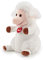 trudi Puppets 29838 Handpuppe Schaf ca. 27 cm (Größe S), Stofftier aus hochwertigen Materialien, liebevolle Details, sehr flauschig und weich, waschbar, Kuscheltier und Puppe für Kinder, Weiß