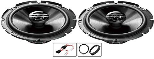 Golf MK4 Speaker upgrade Front Door Pioneer car speakers 6.5 17cm + Rings 300W