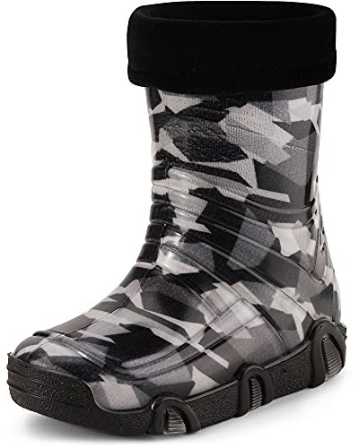 Ladeheid Kinder Mädchen Jungen Gummistiefel Gefüttert Swk2021 (Muster-45, 27/28 EU)