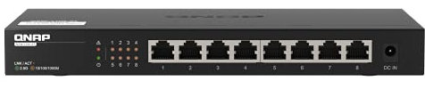 QNAP Switch di rete non gestito a 8 porte 2,5 GbE Plug & Play (QSW-1108-8T-US)