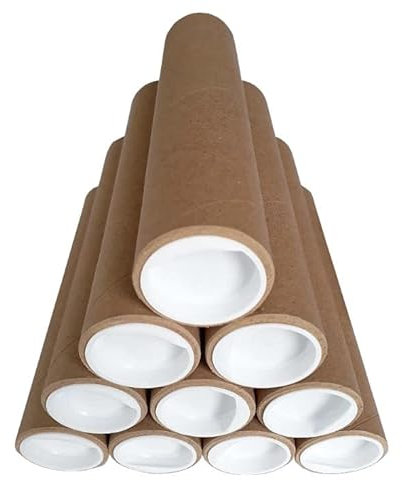 Versand Schutz Aufbewahrungs Hülse Rohr Rolle 10-50cm bis DIN A2 mit Deckel Durchmesser innen 38mm (20cm, D: 10 x 20cm)
