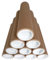 Versand Schutz Aufbewahrungs Hülse Rohr Rolle 10-50cm bis DIN A2 mit Deckel Durchmesser innen 38mm (20cm, D: 10 x 20cm)