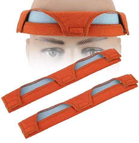 Schweißpad, 2 Stück/Set, Braunes Schweißstirnband, Schutzhelm, Schweißluftkissen, Schweißband für Schweißfahrradhelme, Starrer Hut