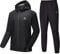 HOTSUIT Tuta da sauna per uomo maglia per sudare uomo dimagrire Tuta da boxe Esercizio Sudore Sauna Giacca Pantaloni Nero-5XL