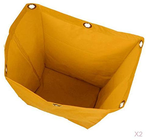 Jojomis 2 bolsas de basura impermeables amarillas