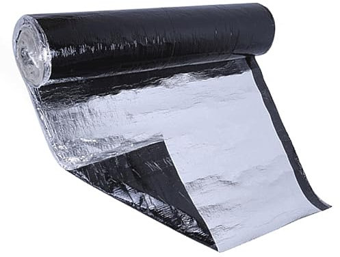 Schuppen Dachpappe Selbstklebend, Gartenhäuser Dachabdichtung Bitumen, Selbstklebende Dachfolie Dachbahn, Dachfolie Aluminium Selbstklebende Folie, für Schuppen, Carports und Mehr (Size : 1x10m)