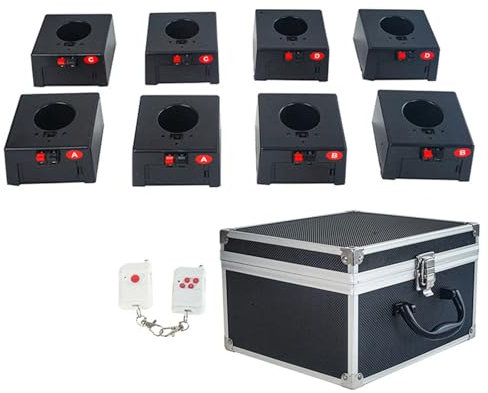 OSMARI Kalter Pyro-Innenraum, Bühnenzündung, pyrotechnische Maschine, Hochzeitsdekoration, Festival, Party, kabellose Fernbedienung, Feuerwerksabfeuerungssystem,2-control8-seater