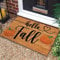 Fall Door Mat, Hello Pumpkin Fall Welcome Mat, Non Slip Fall Doormat Outdoor, Inside Floor Mat Rugs for Autumn Thanksiving Decoration (24x16 Inch)