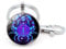 ALTCIRNMD Krebs Sternzeichen Schlüsselanhänger Clip Schlüsselanhänger - Kreativ 12 Konstellation Schlüsselanhänger Zeit Stein Glas Metall Schlüsselanhänger Anhänger Schlüsselanhänger Accessoires
