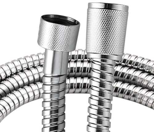 Brauseschlauch Ersatz für Grohe 28143000 RelexaFlex 59 Zoll Metall Longlife Brauseschlauch Starlight Chrome