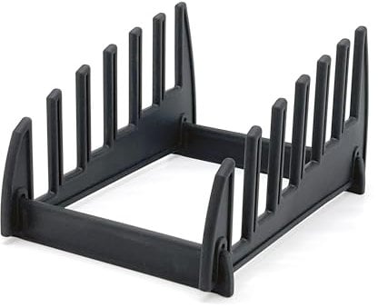 HENDI Support à planches à découper, pour 6 planches jusqu'à 2,6 cm d'épaisseur, organisateur, égouttoir, rack, 320x230x(H)160mm, polypropylène, noir