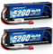 URGENEX 7.4V 5200mAh Lipo Battery 2S 70C High Discharge Rate RC Batteries with Deans T Plug Fit for RC Car Truck, RC Airplane, FPV Drone, UAV Quadcopter and Helicopter