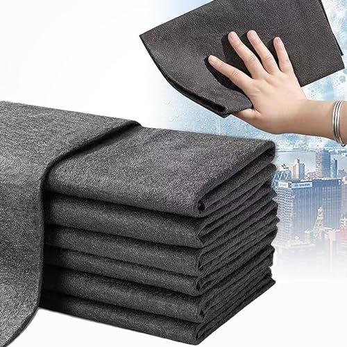 DOTH Aquaglide Tücher, Original Serenosole Aquaglide Tücher, Wiederverwendbare Mikrofaser-Reinigungstücher für Küchen, Badezimmer, Fenster, Glas, Autos (5 Stücke, 30 x 30 cm)