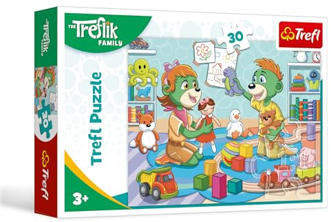 Trefl - Puzzle 30 Teile, Fröhlich Die Familie Treflik, 3+