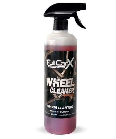 FULLCARX Wheel Cleaner 750ml Nettoyant Jantes Voiture, Puissant et Efficace, Substance Active Pourcentage Élevé, Dégraissant, Finition Brillante Shine Jante, Produit Nettoyage Detailing Professionnel