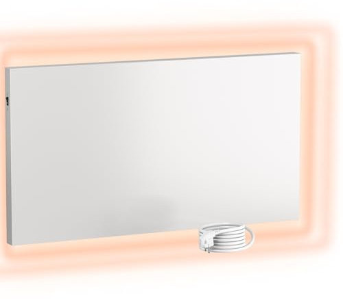 UMBRELLA® Infrarot Wandheizung Heizpaneel [OHNE THERMOSTAT] – Infrarotheizung Wandmontage Heizkörper – Carbon Crystal Infrarotheizung – Infrarot Paneel Badezimmer geeignet – (Modell H700-700W)