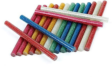 SEWACC 200stücke Bunte Glitzer Klebestifte Heißklebepistolen Sticks Farbige Schmelzkleber Für Kunsthandwerk Bastelprojekte Reparaturen Und Dekoration Zufällige Farben