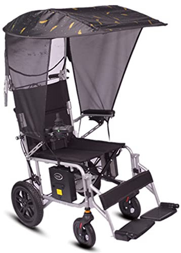 Universal Rollstuhl-Überdachung, UV-beständig, Sonnenschutz und Regenschutz, wasser- und reißfest, Schutz für die meisten Rollstühle