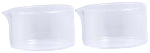 OKUMEYR 2stücke Crystallizing Dish Mit Ausguss Hochtemperaturbeständiger Dicker Glasbehälter Für Labor Schule Und Zuhause Für Präzises Kristallisieren