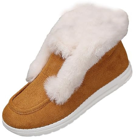 on schuhe damen sale Winterstiefel Damen Stylisch Praktisch Winterstiefel Damen Damen Flach Rutschfeste Laufsohle Stiefel on schuhe damen sale blitzangebote