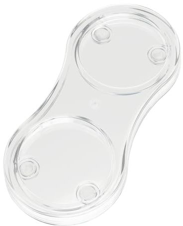 Cabilock Acrylic Salt and Pepper Grinder Holder Tray for Kitchen Countertops Convenient Storage and Display Grinder Base