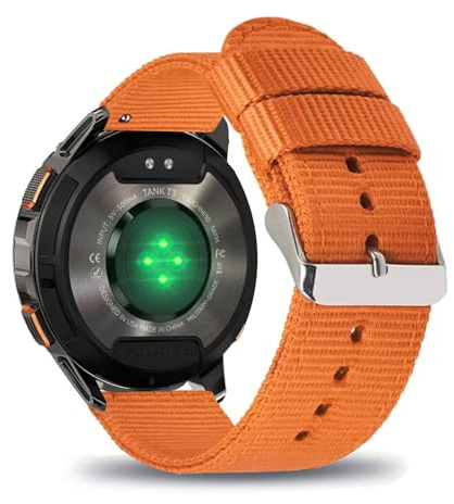Nylon Armband für KOSPET TANK T3 Armbänder, mit Edelstahl Verstellbare Schnalle Sport Atmungsaktive Ersatzarmband für Herren und Damen Kompatibel mit KOSPET TANK T3 Uhrenarmband