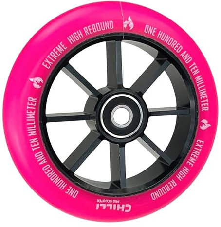 Chilli Pro Stunt-Scooter Spoked Base Rolle 110mm Schwarz/PU Pink