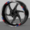 SHYYBD Felgenrandaufkleber Motorrad 19” 17”Felgenaufkleber Abziehbild Nabenstreifenband Reflektierendes Zubehör Für B&MW R1250 GS R 1200 Gs G310 GS F650GS F750GS Felgenaufkleber(Farbe 3)